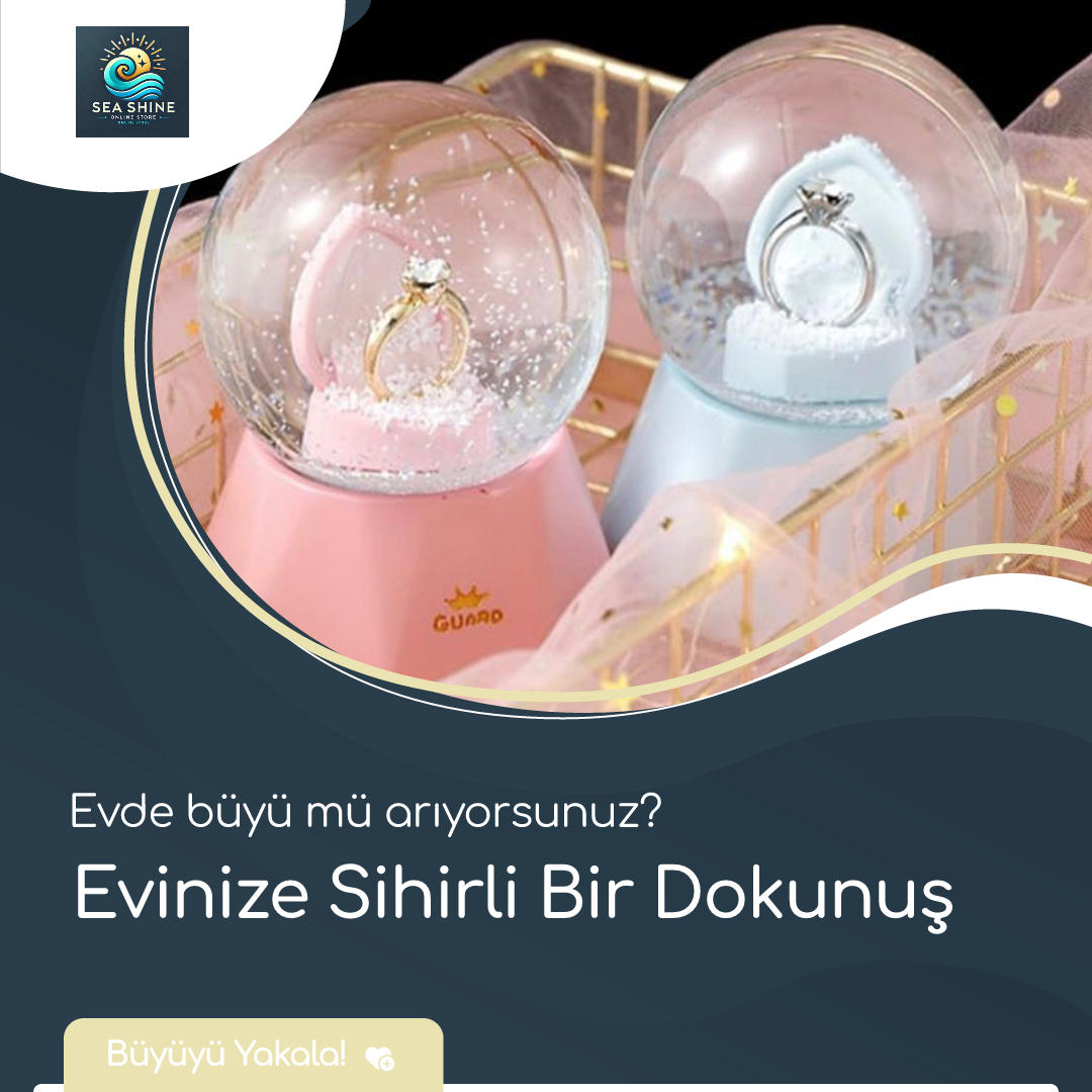 Tektaş Yüzük Temalı Işıklı Kar Küresi